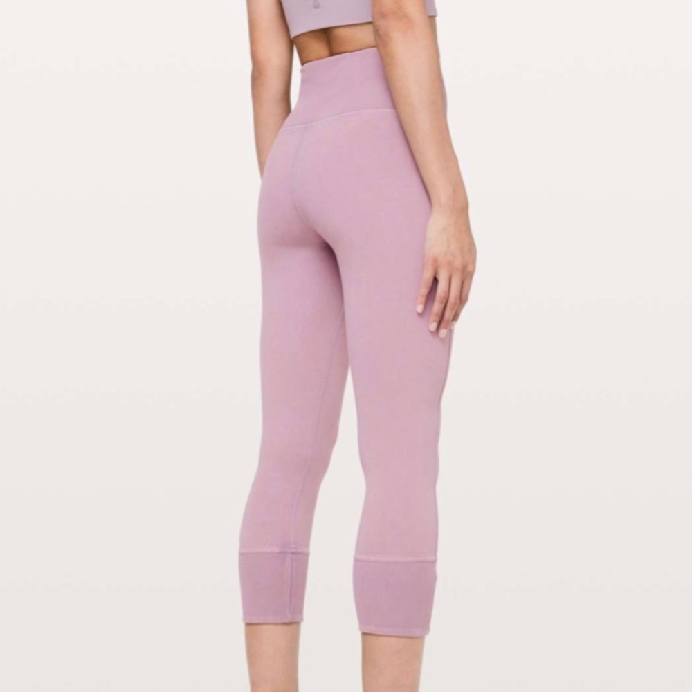 Lululemon Wunder Under Crop 23" *Ribbed - Picture 2 of 15
